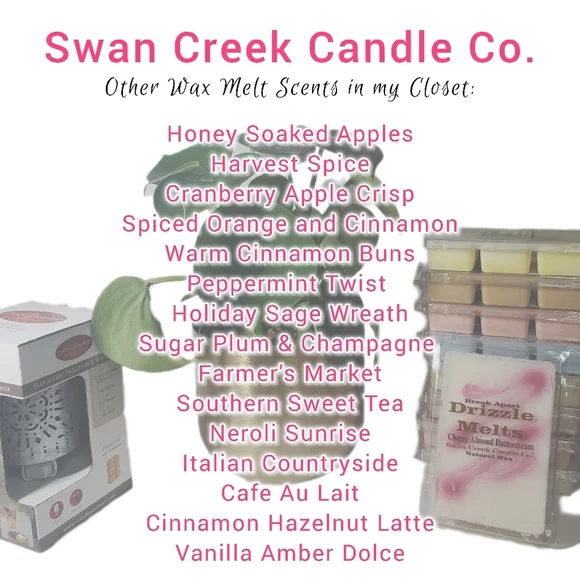 DARK CHOCOLATE & BOURBON by SWAN CREEK CANDLE Drizzle Melts Natural Wax 5.25 oz - Picture 3 of 6